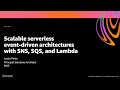 AWS re:Invent 2020: Scalable serverless event-driven architectures with SNS, SQS & Lambda