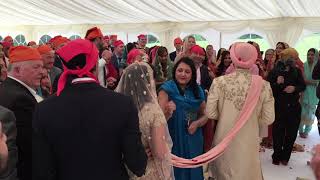 4th Laav Flower blessing at Sikh Wedding UK Ireland | Interfaith Sikh Wedding UK