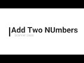 Add Two Numbers From a User | Java Tutorial