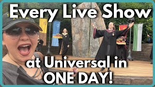 Every Live Stage Show (11 shows) at Universal Orlando in just ONE DAY!