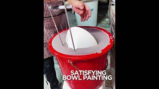 The Art of Satisfying Bowl Painting 🎨🖌️ #bloom#youtube#ytshorts #shorts#shortfeed#bowlpainting #art