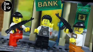 Full Complete Bulldozer Bank Break-in Lego City Police Catch the Crooks Crazy Bank Heist Brickfilm