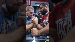 Levan Saginashvili vs 160KG Powerlifter BOTH HANDS