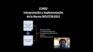 curso Interpretación e Implementación NCh2728 2015