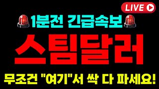 [스팀달러 코인전망]🔥필수대응🔥\