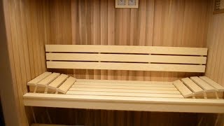 TAPIS.PL - CEDROWA SAUNA W PIWNICY PIEC DWUFUNKCYJNY COMBI MUR PANEL SOLNY - SAUNY WIELUŃ