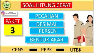 Pembahasan hitung cepat kemampuan numerik paket 3 TIU CPNS