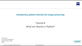 Tutorial 08 - What are libraries in python?