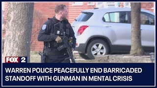 Warren police peacefully end barricaded standoff with gunman in mental crisis