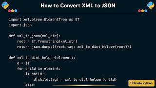 How to Convert XML to JSON