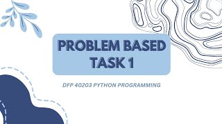 PBT 1 PYTHON PROGRAMMING