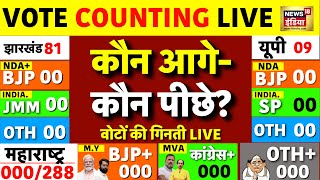 Counting Of Votes Live Maharashtra Jharkhand Election Results Live Up