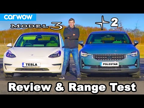 Range Test Polestar 2 Vs Tesla Model 3 Sr Vs Model 3 Performance