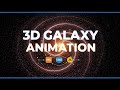 3D Galaxy Animation with Pure HTML, CSS & JavaScript.