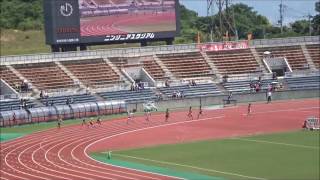 男子200m予選3組、1着：岡本祥（済美高）22秒10  ～第72回愛媛陸上選手権大会～