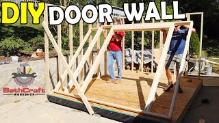 Frame a Wall for French Door  [10x12 Shed Build]