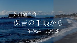 芥川龍之介・作「保吉の手帳から　 午休みｰ或空想ｰ」（朗読・須山里華）