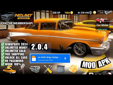 No Limit Drag Racing 2 | Mod Apk 2.0.4 | Agregar nivel | Juego de compras gratis con dinero ilimitado