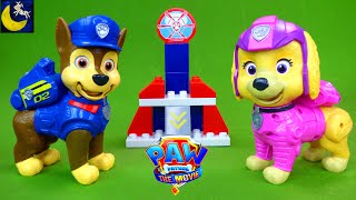 Talking Mission Pups Chase and Skye! Paw Patrol The Movie Toys Unboxing Video & Liberty Mega Bloks!