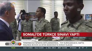 Milli Savunma Bakanı Akar, Somalili askerlere Türkçe sınavı yaptı