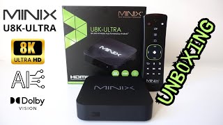 🔥MINIX U8K-ULTRA 8K UHD AI S928X-K Android TV Box with Dolby Vision Unboxing