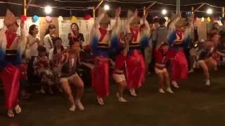 夢きぼう連2016年7月16日富士見会盆踊り阿波踊り出演