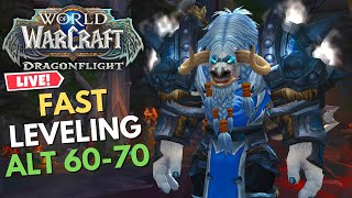 Dragonflight Gameplay Stream | Fast Alt Leveling 60-70 Frost DK | WoW Patch 10.0 | World of Warcraft