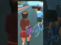 dua gadis mengendarai sepeda di jalan#sakuraschoolsimulator #robloxfunny #sakura #funnyvideo #gaming