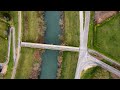 ponte san nicolò from above 4k drone aerial view