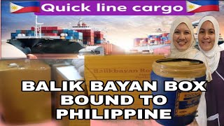 Balik bayan box pick up by Quick Line International cargo