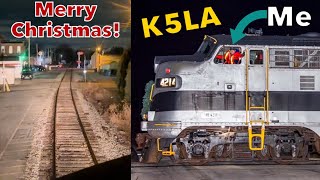 Christmas Cab Ride Part 2: F9 4214 w/ Amtrak Style K5LA and P3 Horns on the Nickel Plate Express!