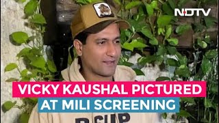 Vicky Kaushal Arrive In Style At Mili Screening