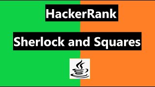 Sherlock and Squares Hackerrank Solution - java | Hackerrank Algorithm