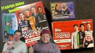 F1 kártyákat bontunk Ricsivel Topps Padock pass 2024 dobozból