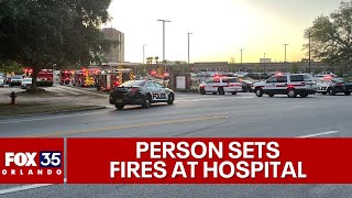 Suspect starts fires in Florida hospital