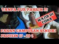 Cara Membuat Pakan Campuran Usia 1 Bulan Sampai Panen,