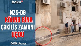 NZS-də köhnə bina çəkiliş zamanı uçdu