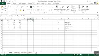 Microsoft Excel 2013 Tutorial | Getting Started With Basic Math Formulas