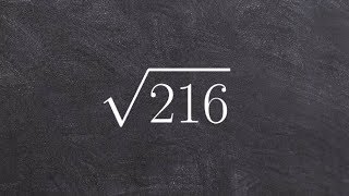 Simplifying Square Root of a Number