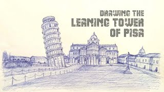 Drawing the leaning tower of pisa