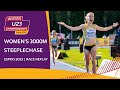 Championship record for Gürth! Women's 3000m steeplechase replay | Espoo 2023