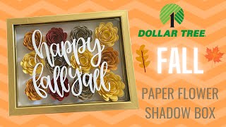 DOLLAR TREE FALL SHADOW BOX DIY