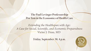 Extending the Healthspan with Age: A Case for Social, Scientific, and Economic Preparedness