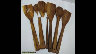 5 Pcs Wooden Spatula set | Wooden Spoon Set