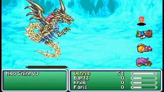 Final Fantasy V Low Level: Neo Shinryu (Lv 1 solo)