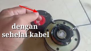 how to fix a dead tweeter//Cara memperbaiki tweeter ACR mati/rusak.