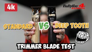 Babyliss Skeleton TRIMMER TEST!! (Standard VS Deep Tooth)