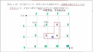 平成28年・特別区1類・数的処理・No.14・道順