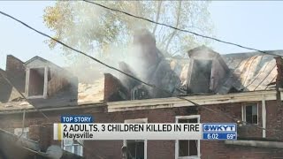 Investigators identify two adults, three children killed in Maysville fire
