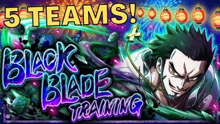 OPTC Black Blade Training 60 STAMINA! vs Mihawk 5 TEAMS! (One Piece Treasure Cruise)